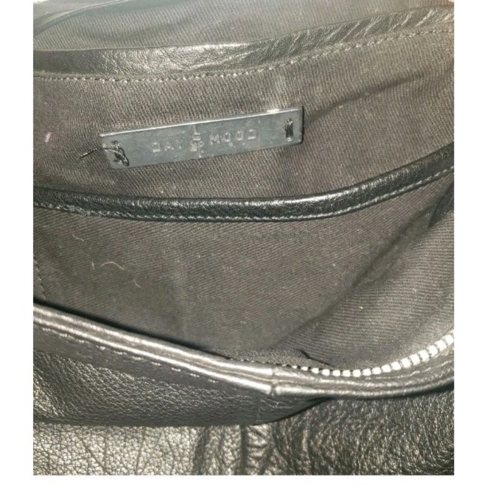 Anthropologie Day and Mood Isa Black Leather Hobo Shoulder Crossbody Bag - Picture 3 of 6